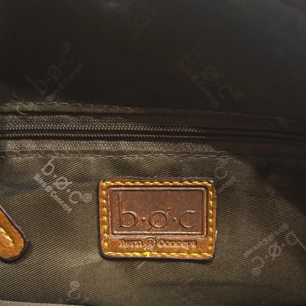 Born Concept Black and Brown Crossbody Bag Purse - Picture 2 of 10